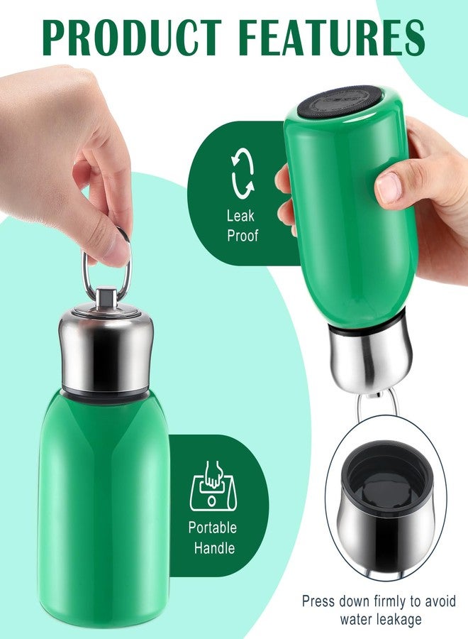 Mifoci 2 Pcs 10oz Mini Water Bottles Stainless Steel Slim Insulated Thermal for Hot Cold Drink Thermal Small Vacuum Portable Water Bottle for Women Gifts Travel Camping Hiking - Image 4